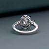 2.40 CT Total Oval & Round Lab-Grown Diamond Halo Ring