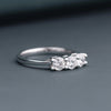 0.60 CT Total Round Lab-Grown Diamond Three-Stone Ring