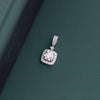 1.68 CT Round Brilliant Halo Lab-Grown Diamond Pendant