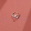 0.83 CT Total Marquise Lab-Grown Diamond Open Wrap Ring