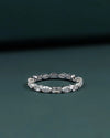 1.21 CTW Pear & Emerald Cut CVD Lab-Grown Diamond Eternity Ring