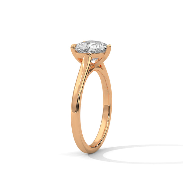 2.00 CT Heart Shape Lab-Grown Diamond Solitaire Ring
