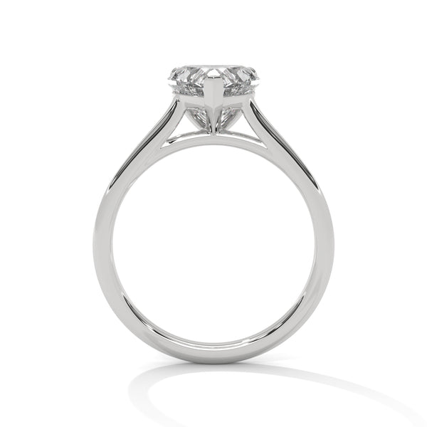 2.00 CT Heart Shape Lab-Grown Diamond Solitaire Ring