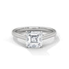0.90 CT Princess Cut Lab-Grown Diamond Solitaire Ring