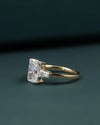 1.61 CTW Radiant-Cut CVD Lab-Grown Diamond Three-Stone Engagement Ring