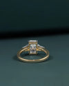 1.61 CTW Radiant-Cut CVD Lab-Grown Diamond Three-Stone Engagement Ring