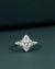 2.20 CTW Marquise Cut Lab-Grown Diamond Floral Accent Engagement Ring in Gold