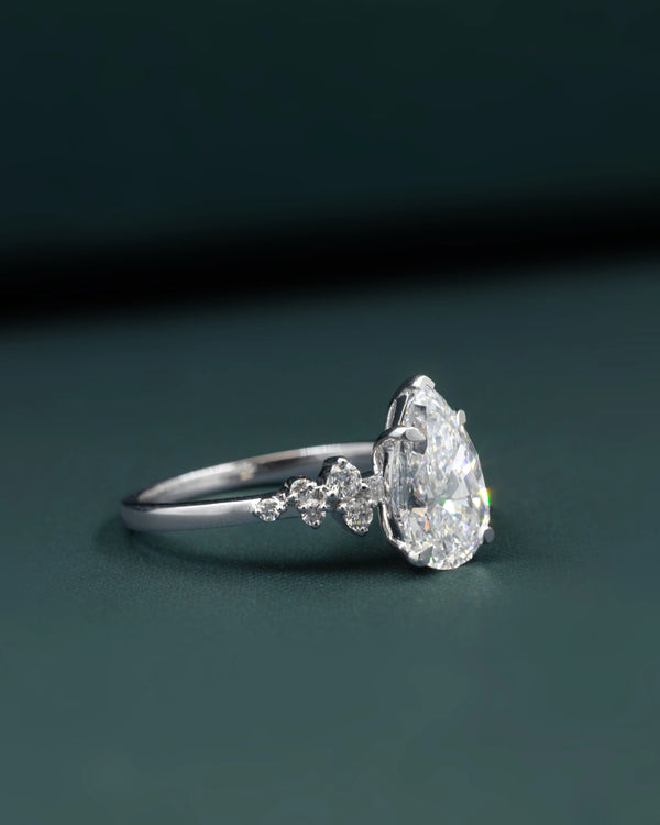 2.79 CTW Pear Cut Lab-Grown Diamond Engagement Ring