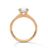 2.21 CT Total Round Lab-Grown Diamond Solitaire Ring with Pave Band