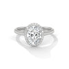 2.14 CT Total Oval Lab-Grown Diamond Halo Ring
