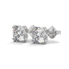 2.50 CT Cushion Cut CVD Lab-Grown Diamond Stud Earrings