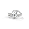 2.03 CT Total Pear Lab-Grown Diamond Designer Wrap Ring with Pave Accents
