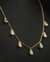 4.03 CTW Pear-Cut CVD Lab-Grown Diamond Station Necklace