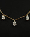 4.03 CTW Pear-Cut CVD Lab-Grown Diamond Station Necklace