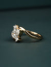 1.19 CT Pear Cut CVD Lab-Grown Diamond Twist Engagement Ring