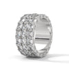 11.20 CT Round & Emerald Cut Lab-Grown Diamond Eternity Band Ring