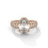 3.95 CT Oval & Round Lab-Grown Diamond Multi-Row Pave Luxury Ring