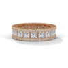 4.04 CT Princess & Round Lab-Grown Diamond Eternity Band Ring