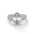 3.95 CT Oval & Round Lab-Grown Diamond Multi-Row Pave Luxury Ring