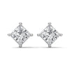 2.50 CT Princess Cut CVD Lab-Grown Diamond Stud Earrings