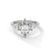 1.85 CT Marquise Cut Lab-Grown Diamond Three-Stone Ring with Emerald & Round Accents