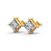 2.50 CT Princess Cut CVD Lab-Grown Diamond Stud Earrings