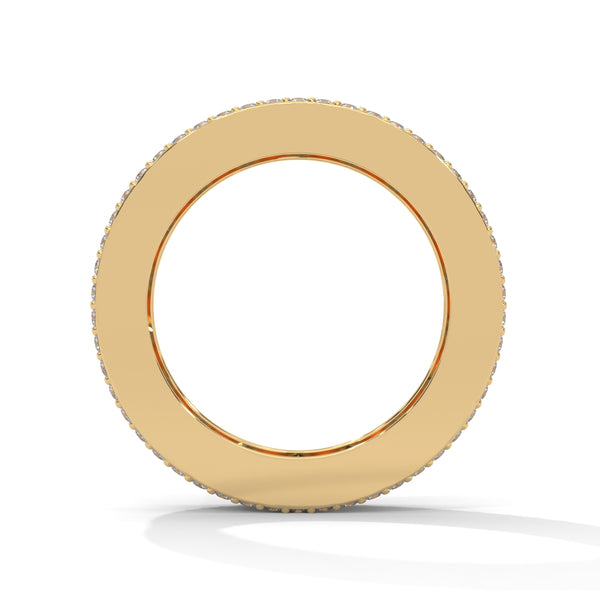 4.04 CT Princess & Round Lab-Grown Diamond Eternity Band Ring