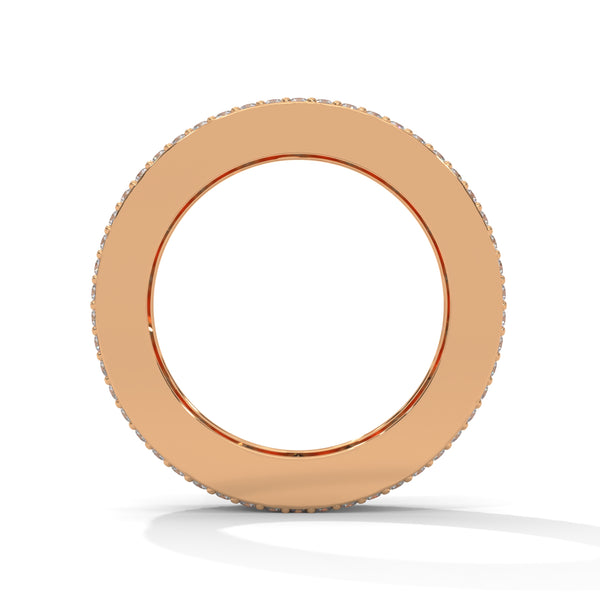 4.04 CT Princess & Round Lab-Grown Diamond Eternity Band Ring