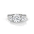 2.50 CT Total Round Lab-Grown Diamond Three Stone Ring