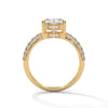 3.95 CT Oval & Round Lab-Grown Diamond Multi-Row Pave Luxury Ring