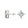 2.50 CT Princess Cut CVD Lab-Grown Diamond Stud Earrings