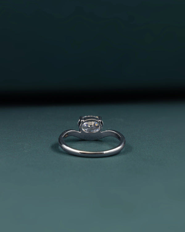 1.01 CTW Oval Lab-Grown Diamond Solitaire Ring in Gold