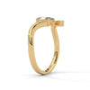 0.75 CT Oval Lab-Grown Diamond Open Curve Solitaire Ring