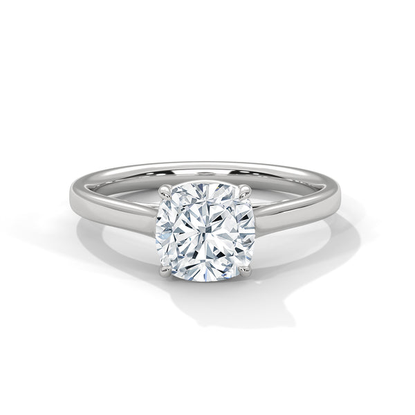 2.00 CT Cushion Cut Lab-Grown Diamond Solitaire Engagement Ring