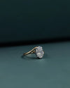 2.58 CTW Oval Cut Lab-Grown Diamond Solitaire Engagement Ring in Gold