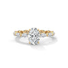 3.07 CT Oval & Round Lab-Grown Diamond Eternity Engagement Ring