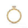 3.07 CT Oval & Round Lab-Grown Diamond Eternity Engagement Ring
