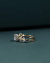 2.56 CTW Round Brilliant Cut Floral Lab-Grown Diamond Engagement Ring