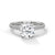 2.47 CT Round Cut Lab-Grown Diamond Pavé Engagement Ring