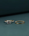 2.71 CT Oval Cut CVD Lab-Grown Diamond Pave Engagement Ring