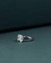 2.74 CT Pear & Oval Lab-Grown Diamond Two Stone Ring