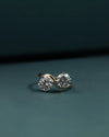 3.07 CTW Round Cut CVD Lab-Grown Diamond Bypass Open Ring