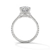 3.77 CT Pear Cut Lab-Grown Diamond Split Shank Pavé Engagement Ring