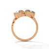 7.30 CT Pear & Emerald Cut Lab-Grown Diamond Designer Ring with Marquise Accents