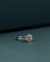 3.21 CT Round Brilliant CVD Lab-Grown Diamond Pave Engagement Ring