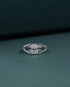 2.34 CT Radiant Cut CVD Lab-Grown Diamond Split Shank Pave Engagement Ring