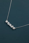 3.23 CTW Multi-Shape Bezel Set Lab-Grown Diamond Necklace
