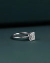 1.09 CT Radiant Emerald Cut Diamond Solitaire Ring