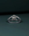 2.57 CTW Round Cut Diamond Split Shank Engagement Ring
