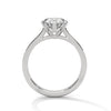 2.22 CT Total Round Lab-Grown Diamond Solitaire Ring with Pave Band